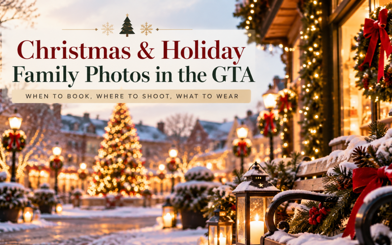 Christmas family photos in GTA